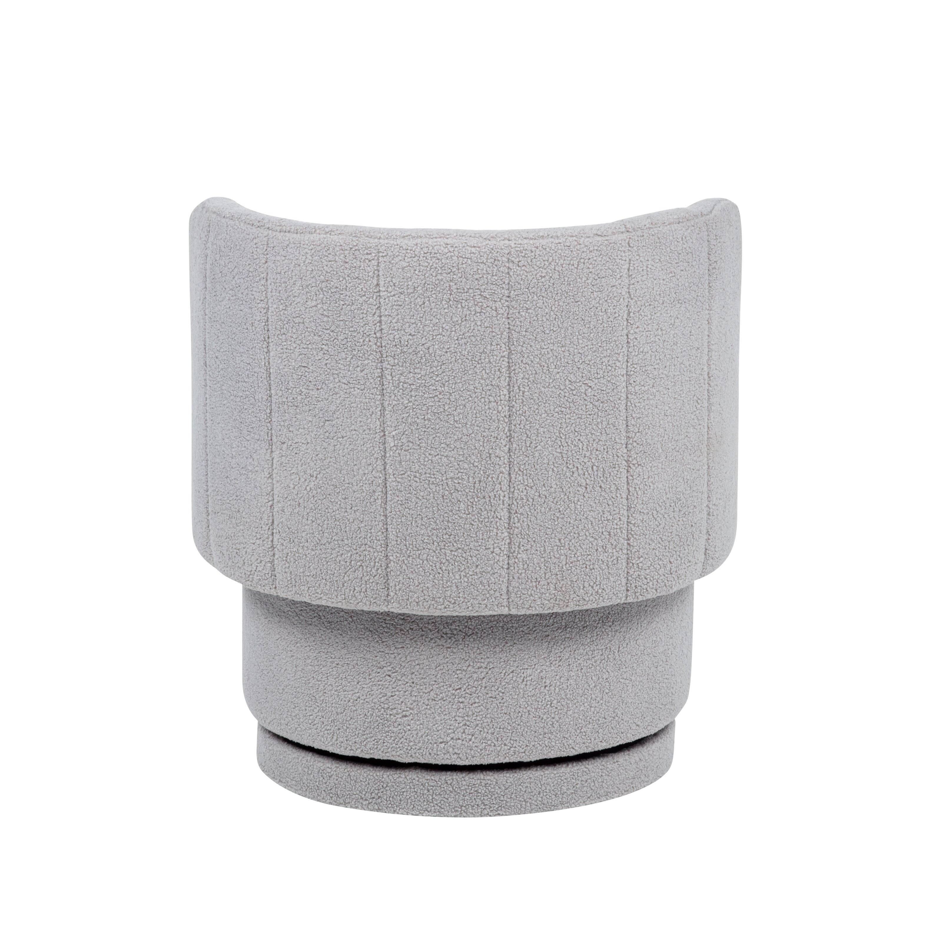 Alt View 2. APRILSOUL - 360 Degree Swivel Back Sofa Chair With Storage Space Suitable For Bedroom and Living Room - Gray.