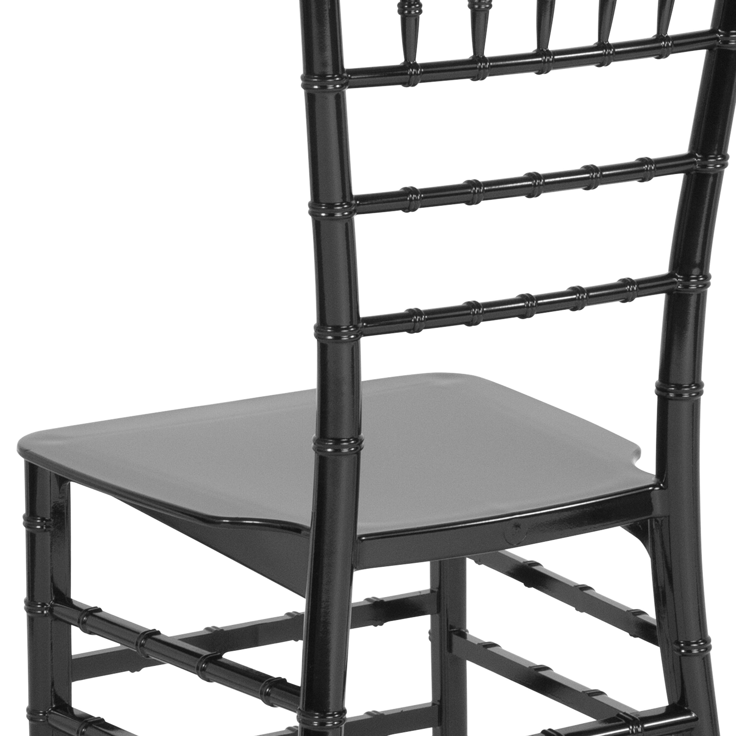 Alt View 8. Emma + Oliver - Resin Stacking Dining Chiavari Chair - Black.