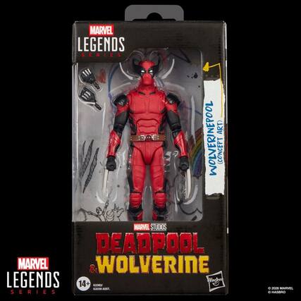 MARVEL LEGENDS SERIES WOLVERINEPOOL (CONCEPT ART)
MARVEL STUDIOS DEADPOOL MARVEL & WOLVERINE LEGENDS 14+
G2382/ G2039 ASST. SERIES
© 2026 MARVEL HASBRO