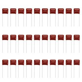 Unique Bargains - 30pcs 0.056uF 400V CBB21/22 Metallized Polypropylene Film Capacitor for Electronics and Lamps - Red