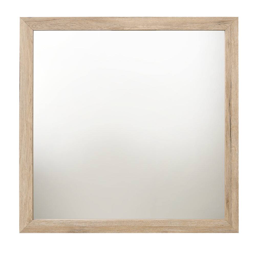 Alt View 1. BreeBe - Miquell Natural Finish Mirror - Natural.