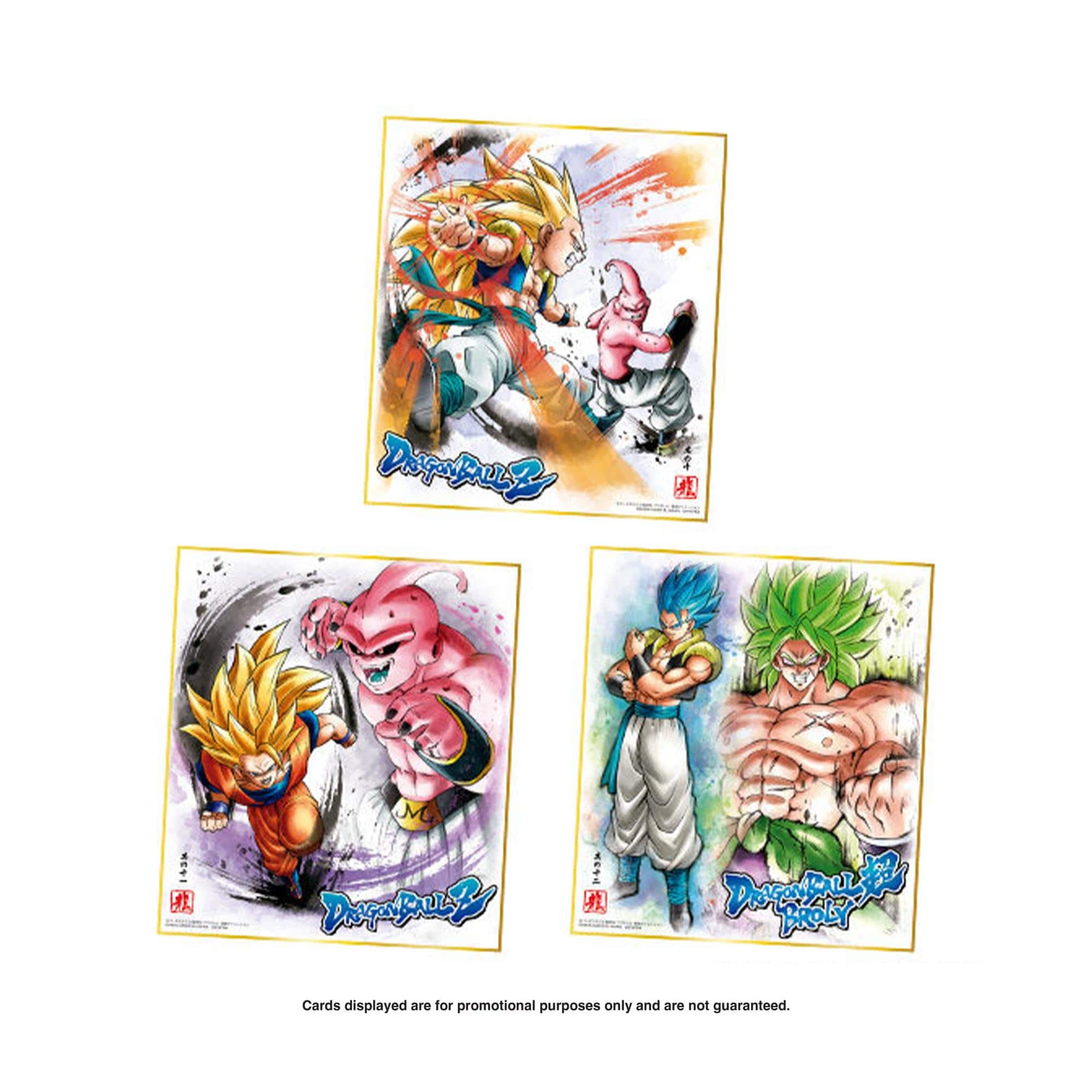Bandai Dragon Ball Shikishi Art Vol. 8 | Box of 10 Art Cards Blue