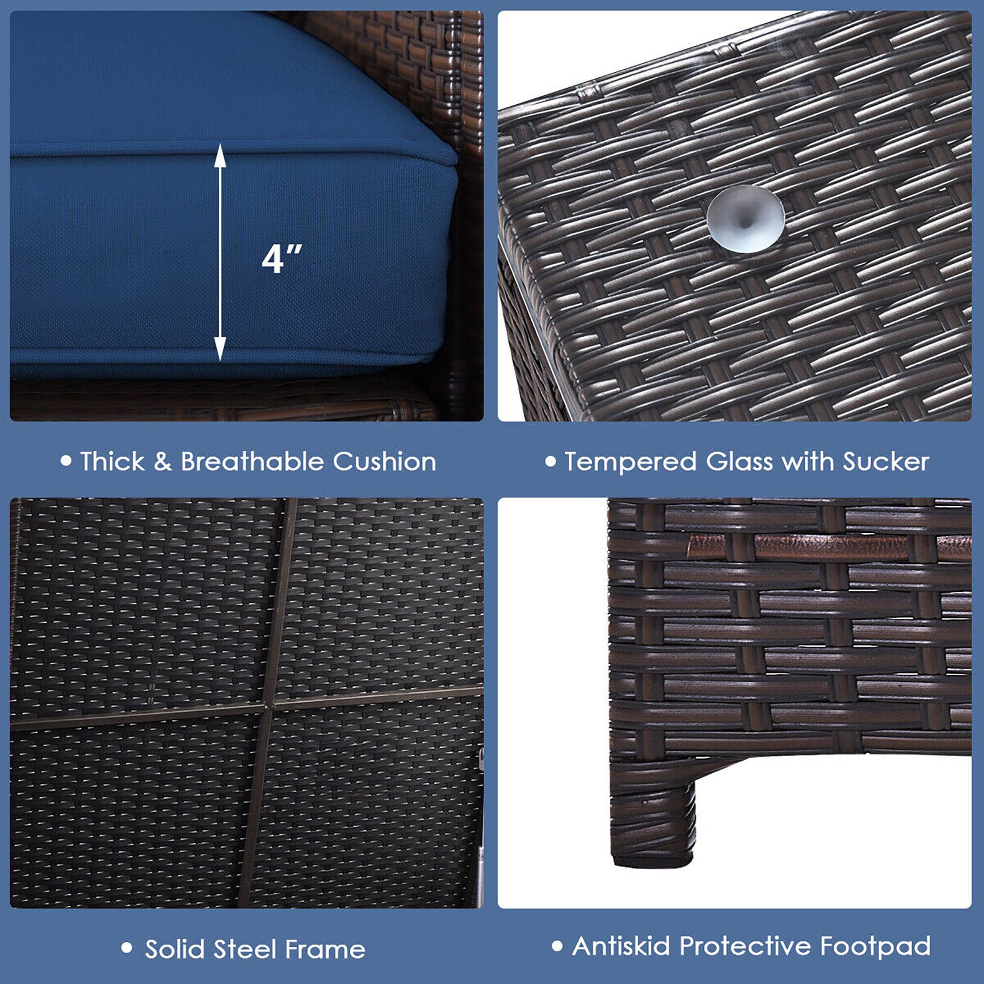 - Thick & Breathable Cushion
- Tempered Glass with Sucker
- Solid Steel Frame
- Antiskid Protective Footpad