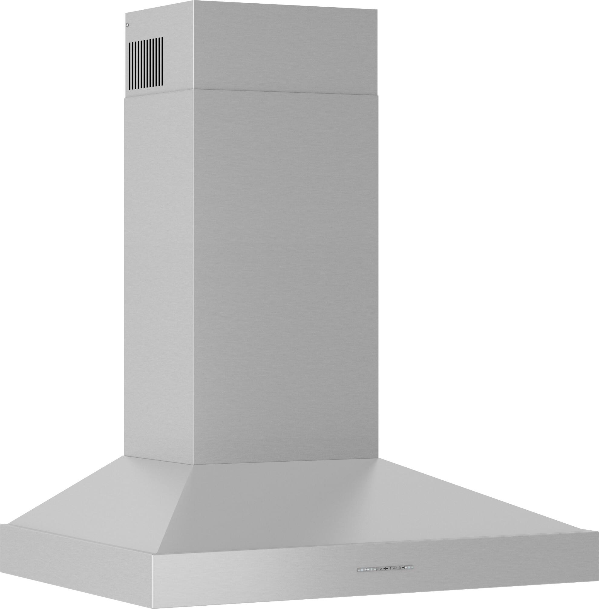 Left. Zephyr - Amalfi 30 in. 600 CFM Wall Mount Range Hood with LED Lights - Stainless Steel.