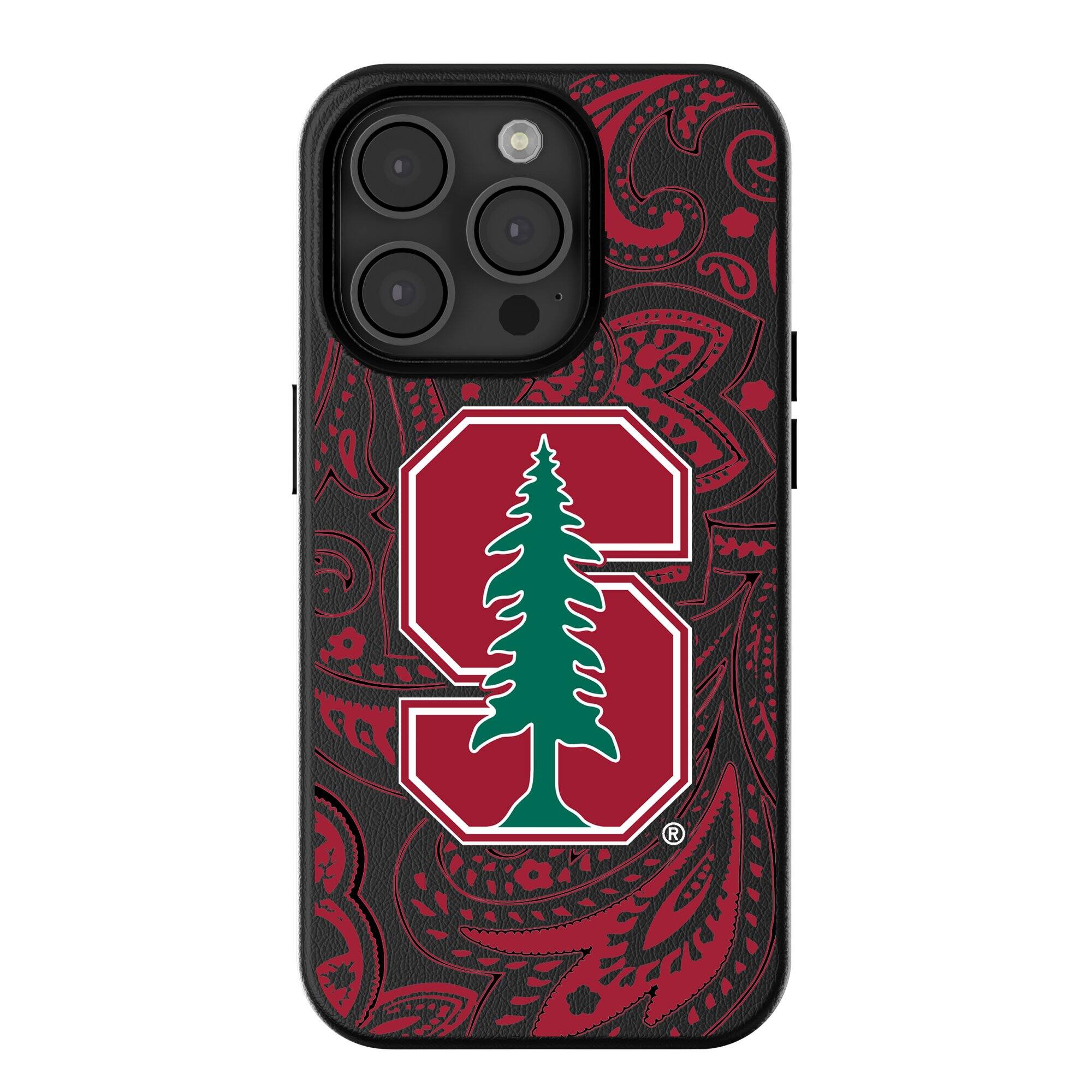 Keyscaper - NCAA - Stanford Cardinal Paisley iPhone Magnetic Bump Case - 16 - Black price history on PriceWatchPro