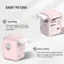 Easy to Use:
1. Use Plug: Push each toggle (a) all the way out until a "pop" sound is heard and locked.
2. Stop Using: Press & hold the lock button (b) and slide each toggle (a) all the way back to the original position.