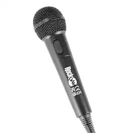 Rockjam - Dynamic Wired Microphone with 3.5mm Plug Handheld Plug-in Microphone for Karaoke & Keyboards