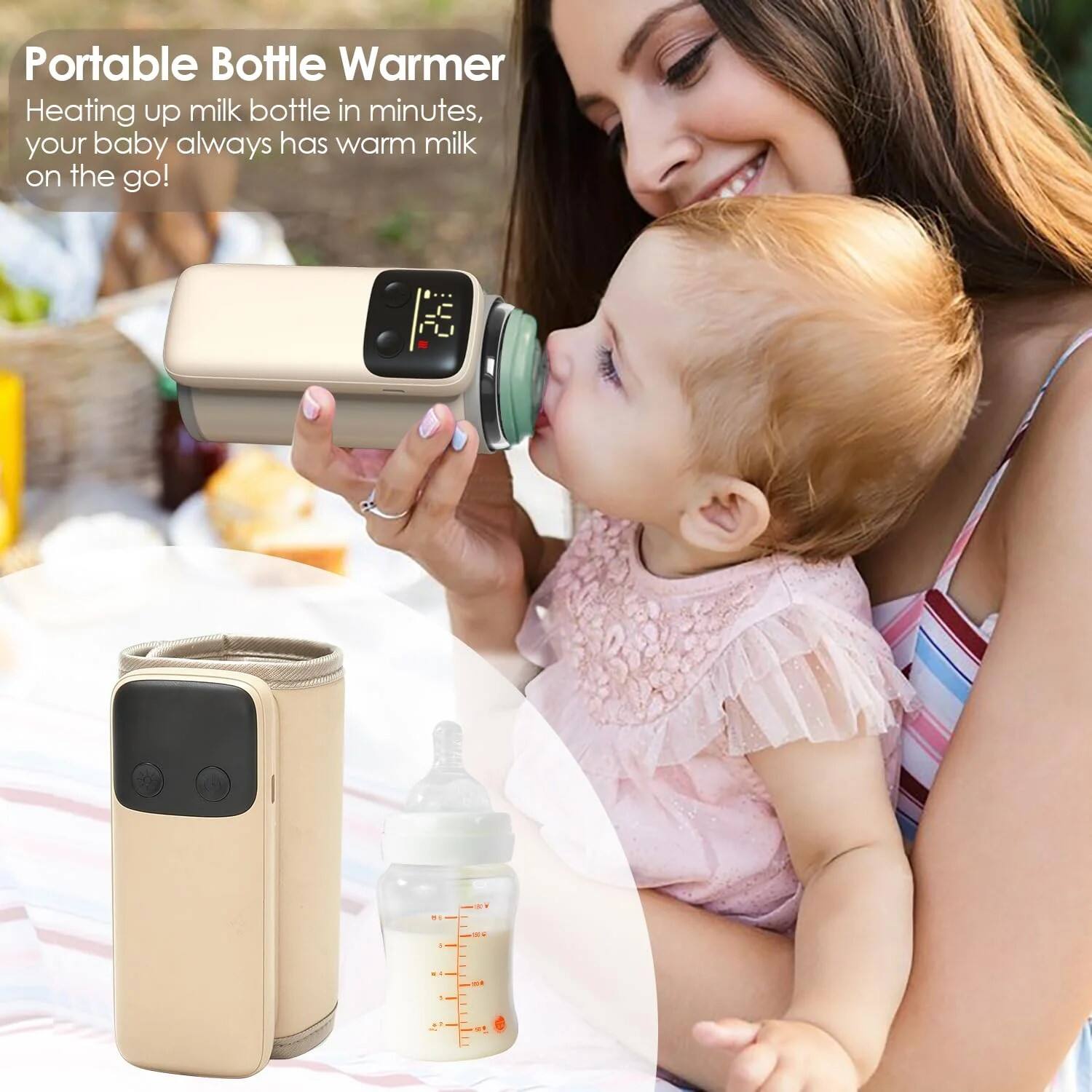 Portable Bottle Warmer
Heating up milk bottle in minutes, your baby always has warm milk on the go!