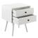 Alt View 26. Walker Edison - 25” Modern Solid Wood 2 Drawer Nightstand - White.