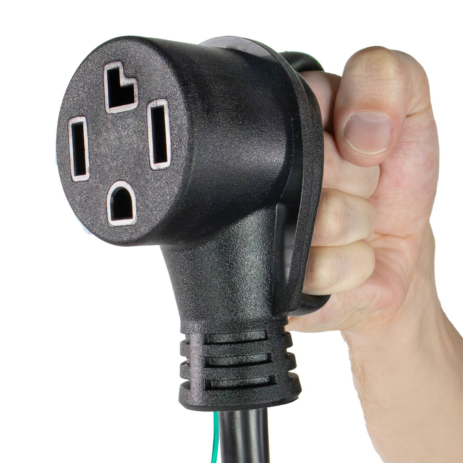 Left. Certified Appliance Accessories - 3-Prong to 4-Prong Dryer Cord Adapter with Ground Wire.