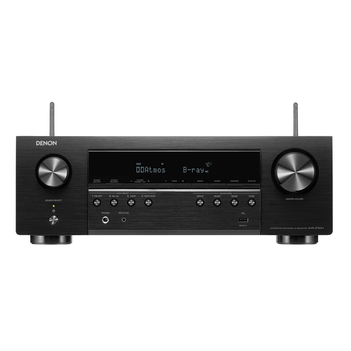 DENON  
2022  
QOAtmos  
B-ray DEC  
DONER ovoir  
ZONE2 SOURCE  
TUNER PRESET DI  
TUNE  
BAND  
MODE  
DIMMER  
STATUS  
SOURCE SELECT  
1 COLICAT  
2 BURRIG 1 one  
4 HIOS MUSIC  
MOVE  
BOLACHAKOOS MUSIC GAVE  
PURE  
MIGITER VOLUME  
PHONES  
USE TO  
aream  
INTEGRATED NETWORK RECEIVER AVR-S760H
