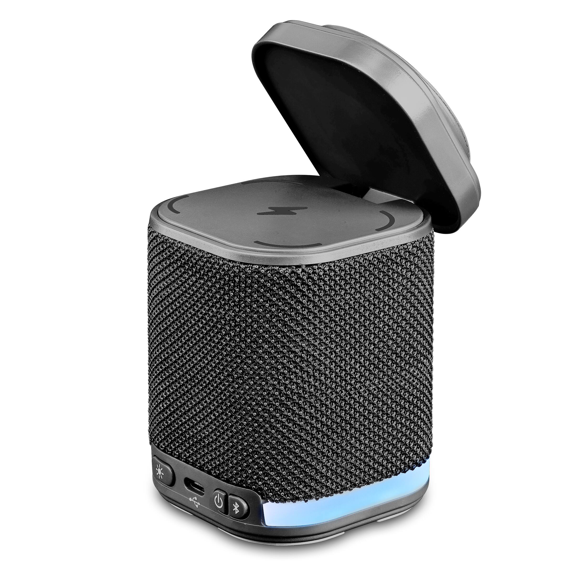 Alt View 16. iHome - Power Tower Dual Wireless Bluetooth Charging Speaker with Mood Light - Dark Gray.