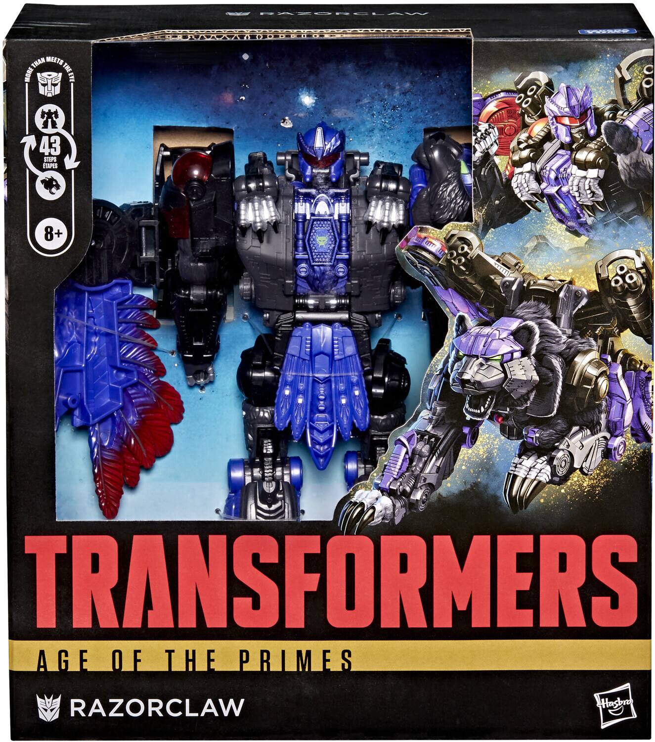 - Transformers: Age of the Primes Razorclaw
- More Than Meets the Eye
- 43 Steps to Transform
- 8+