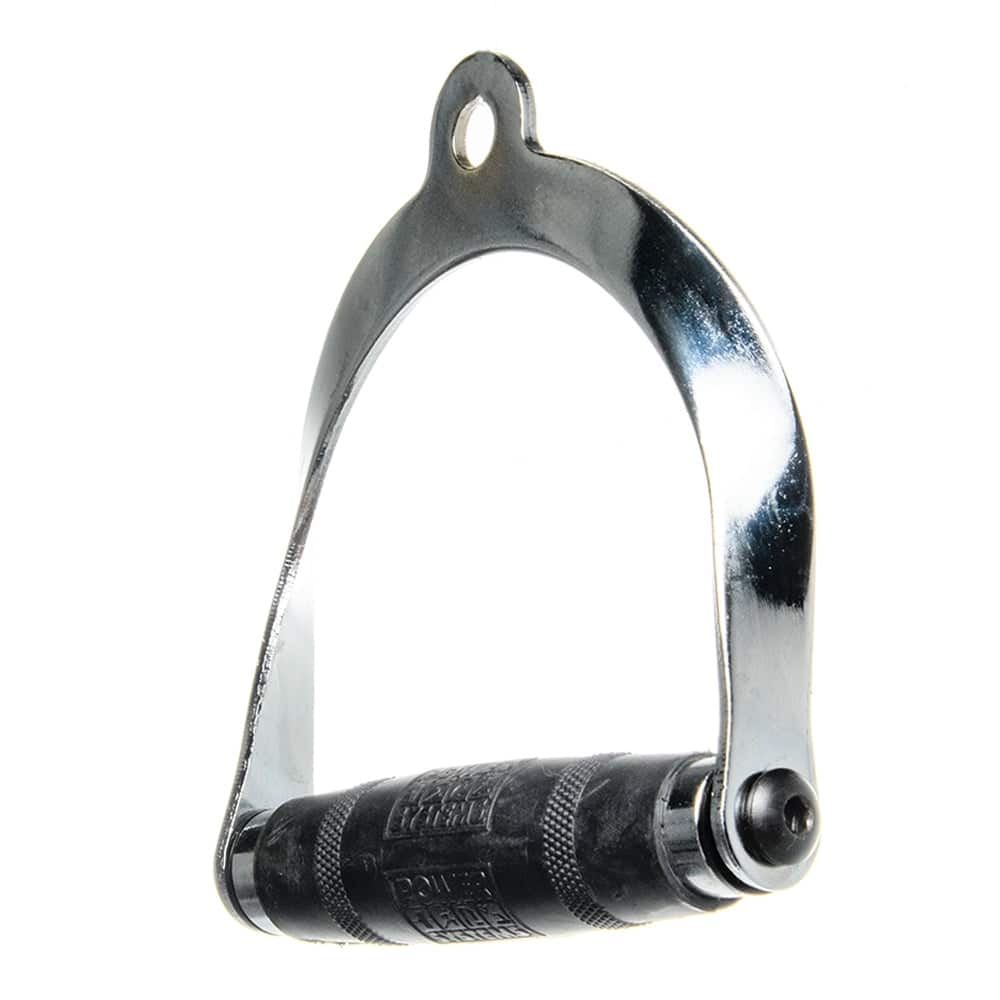 Power Systems - Single-Grip Rotating Handle – Chrome Cable Attachment Pulldown Bar for Machines - Black