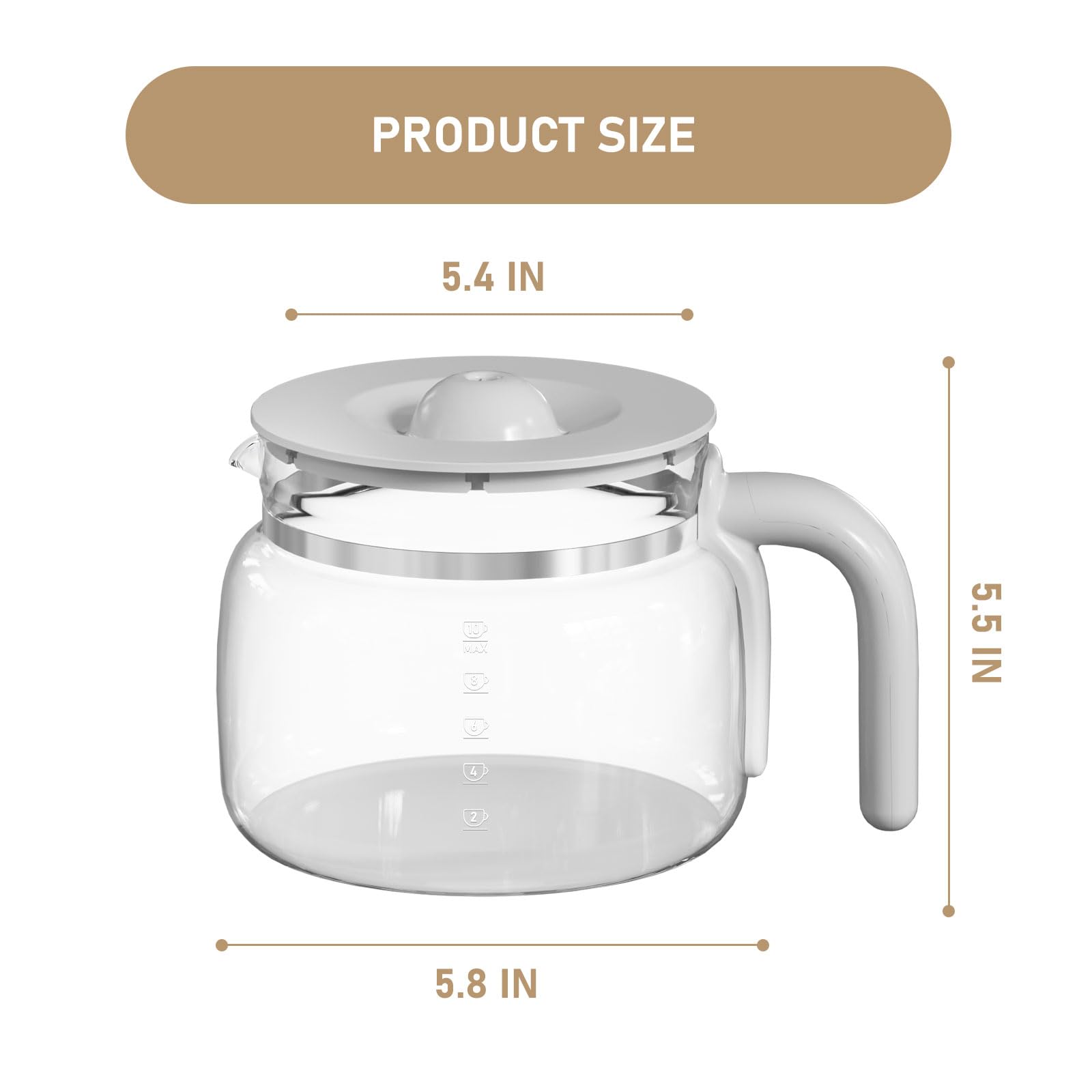 PRODUCT SIZE  
5.4 IN  
5.5 IN  
5.8 IN