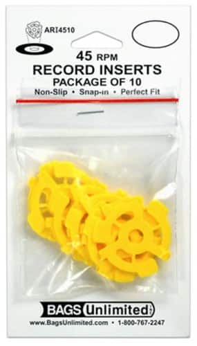 PopMarket - Bags Unlimited ARI4510 - 7 Inch 45 RPM Record Inserts - 10 Count (Yellow) - VINYL ACCESSORIES - Multicolor price history on PriceWatchPro