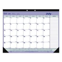 Rediform - Academic 13-Month Desk Pad Calendar, 21.25 x 16, Black Headband, 13-Month: July 2025 to July 2026