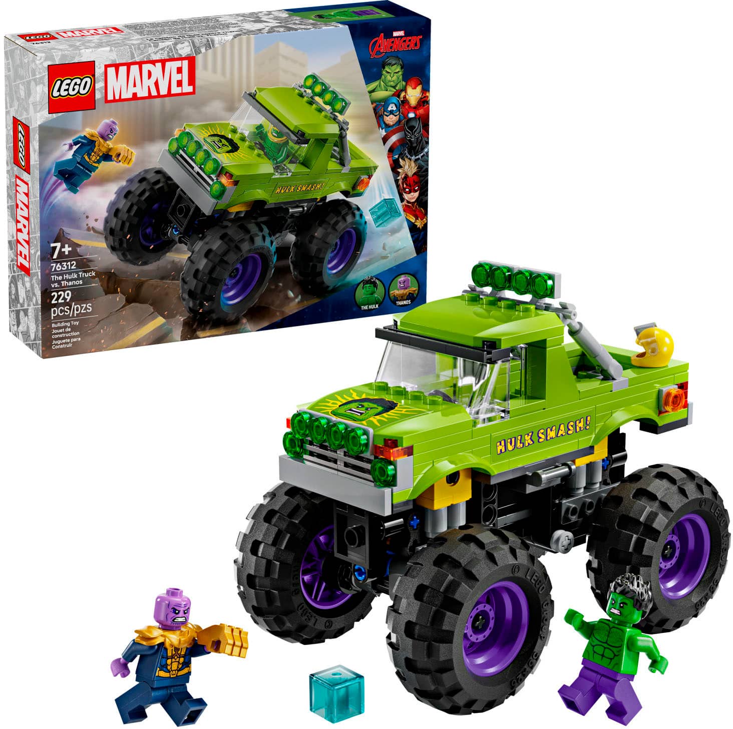 LEGO - Marvel The Hulk Truck vs. Thanos 76312 - Front_Zoom