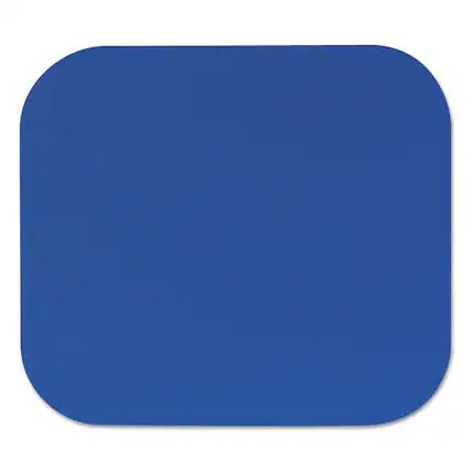 Front. Fellowes - Polyester Mouse Pad, 9 x 8, Blue - Blue.