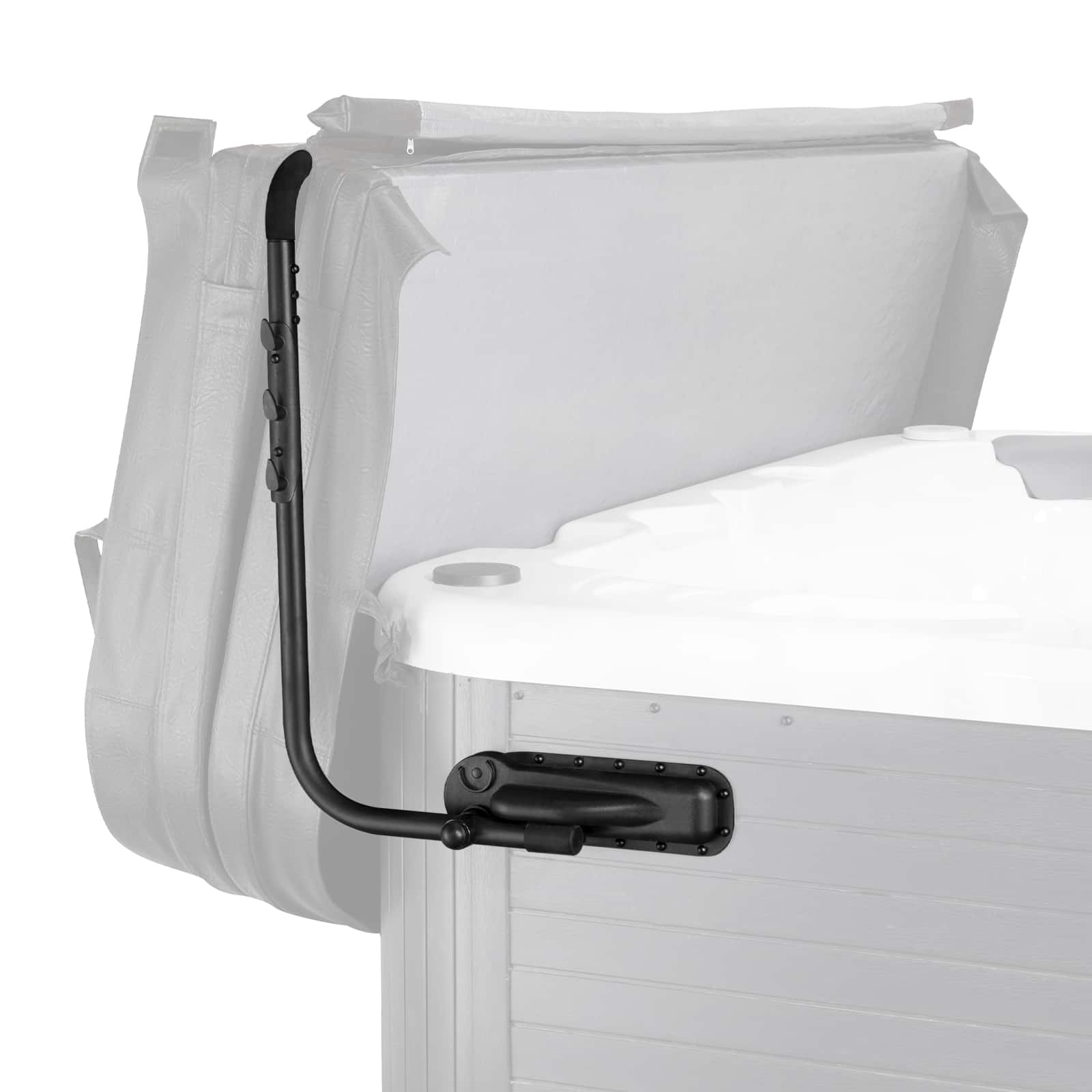 VEVOR - Hot Tub Cover Lift, Spa Cover Lift, Height 31.5" - 41.3" Width 69" - 100.5" Adjustable, Installed on Both Sides - Black