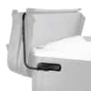 Front. VEVOR - Hot Tub Cover Lift, Spa Cover Lift, Height 31.5" - 41.3" Width 69" - 100.5" Adjustable, Installed on Both Sides - Black.