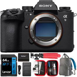 Bundle - Sony - Alpha 9 III 24.6MP Full-frame Mirrorless Camera w/ Global Shutter + 64GB