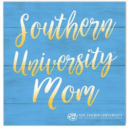 Jardine - Southern University Jaguars 10'' x 10'' Mom Plaque - Blue