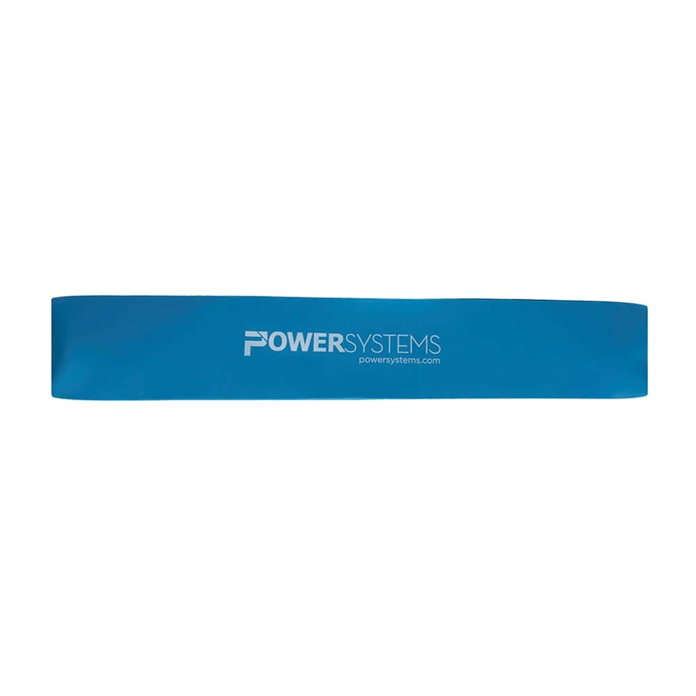 Power Systems - 12" Versa Loop Resistance Band - Heavy (12-45 lb) Durable Workout Bands - Light Blue