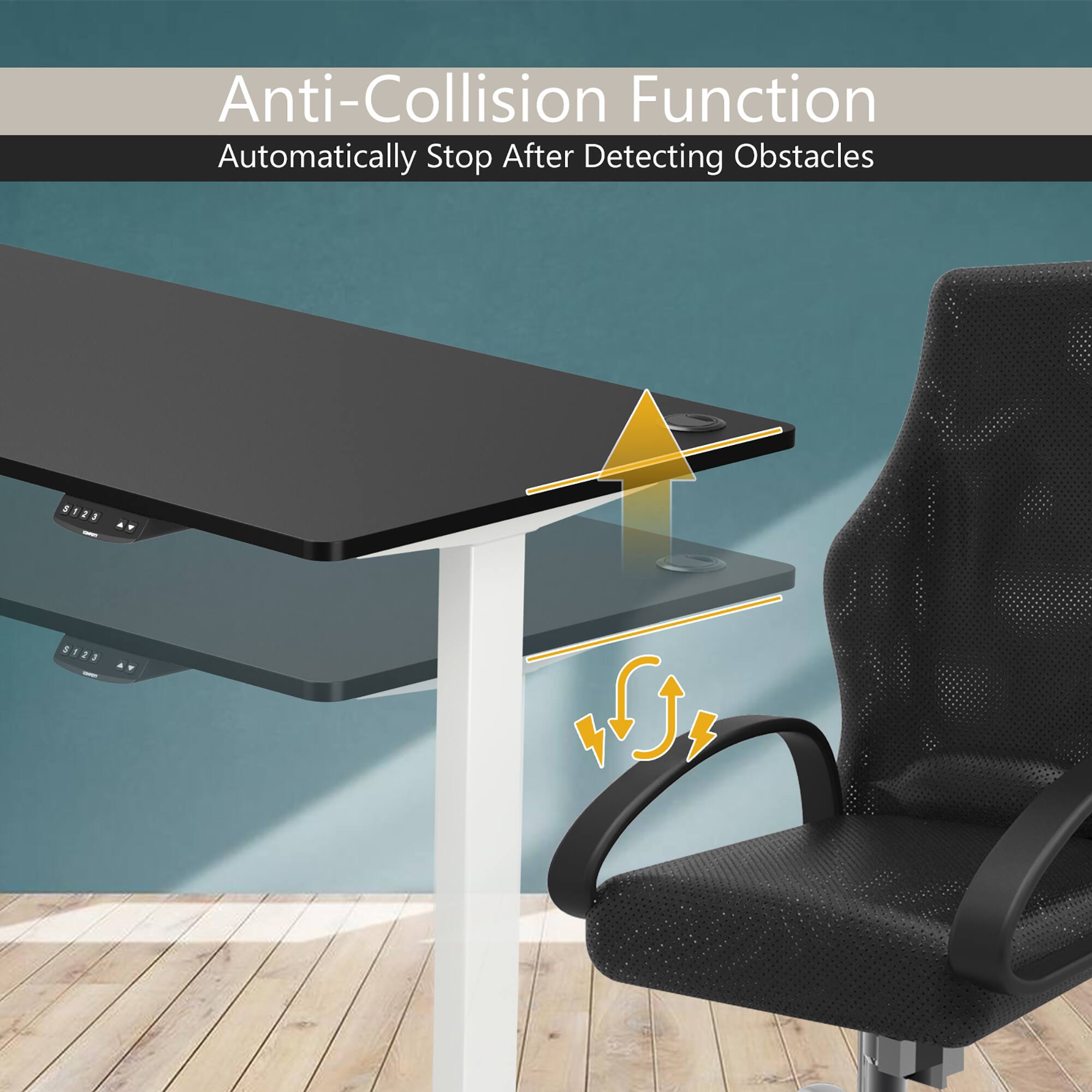 Anti-Collision Function  
Automatically Stop After Detecting Obstacles
