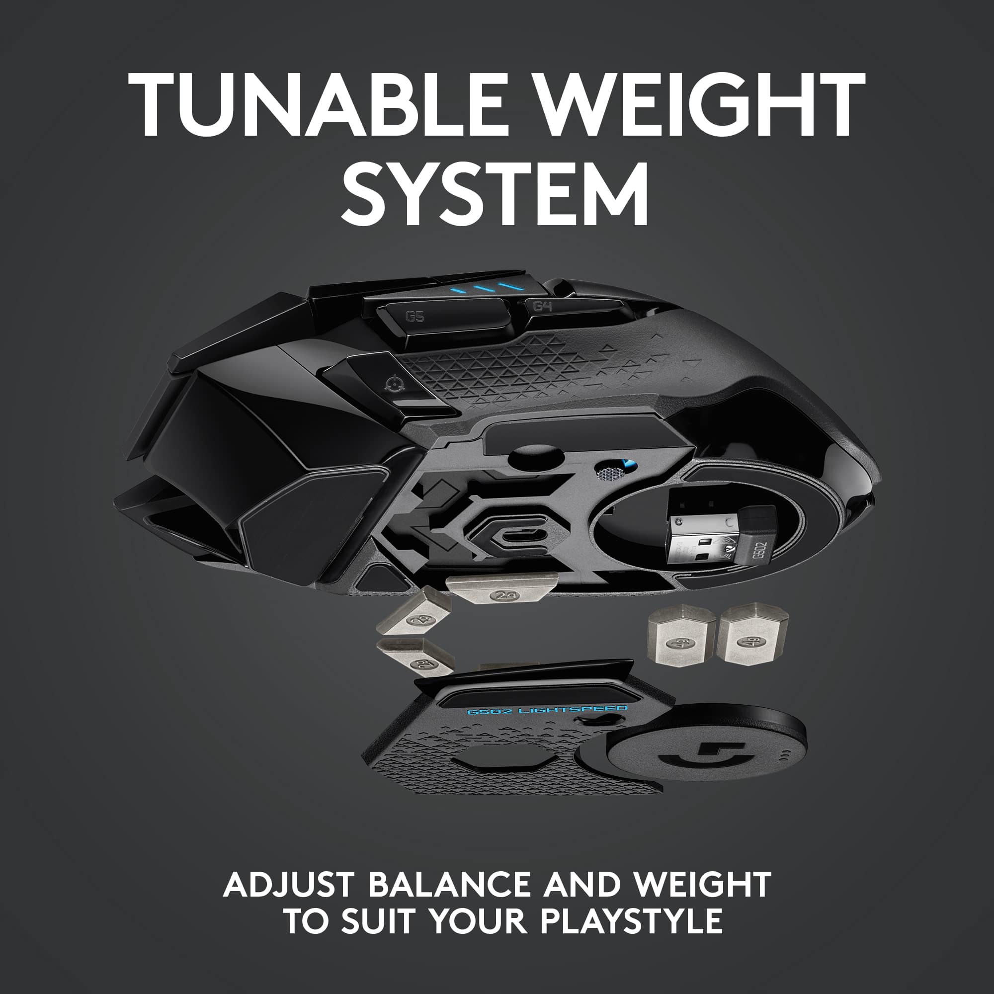 Tunable Weight System G5 G4 S0 20 ISTHSPEEL . 85UD LT - VE Adjust Balance and Weight to Suit Your Playstyle.