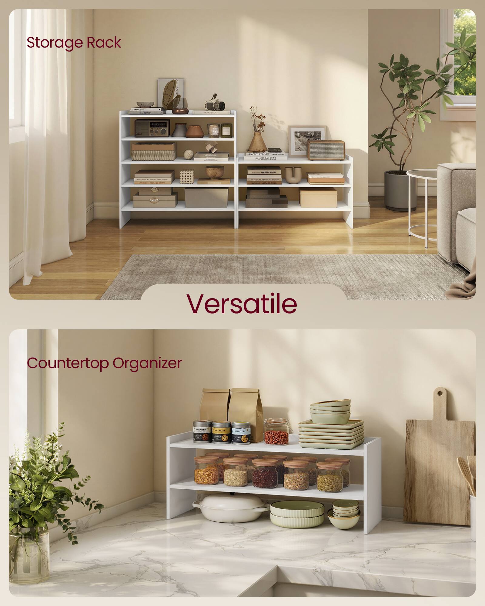 Storage Rack  
Versatile  
Countertop Organizer