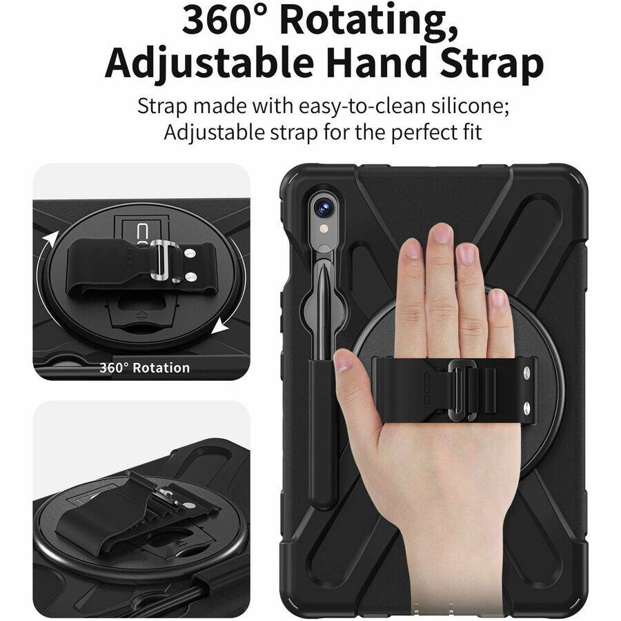 360° Rotating, Adjustable Hand Strap

Strap made with easy-to-clean silicone; Adjustable strap for the perfect fit

360° Rotation