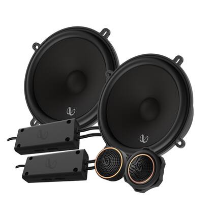 Front. Infinity - Infinity KAPPA503CF 5-1/4" (133mm) Two-Way Component Speaker System - Black/Gray.