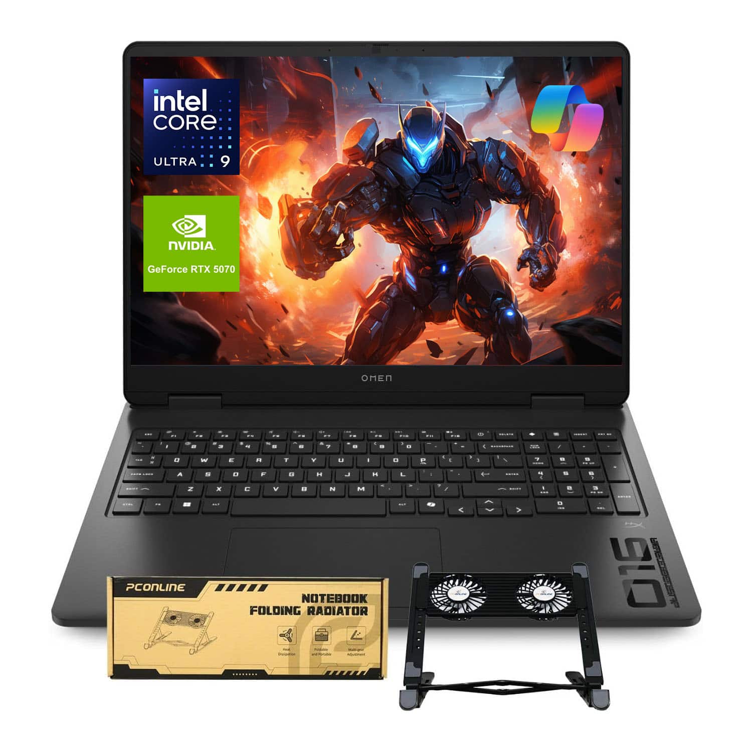 HP - Omen 16" WQXGA Gaming Laptop - Intel Core Ultra 9 285H - 64GB RAM - 2TB SSD - NVIDIA GeForce RTX 5070 - PCO LT cooler - Black