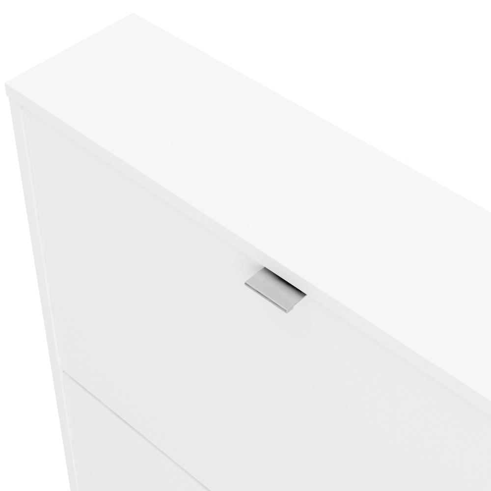 Alt View 4. Tvilum - Bright 2 Drawer Shoe Cabinet - White.