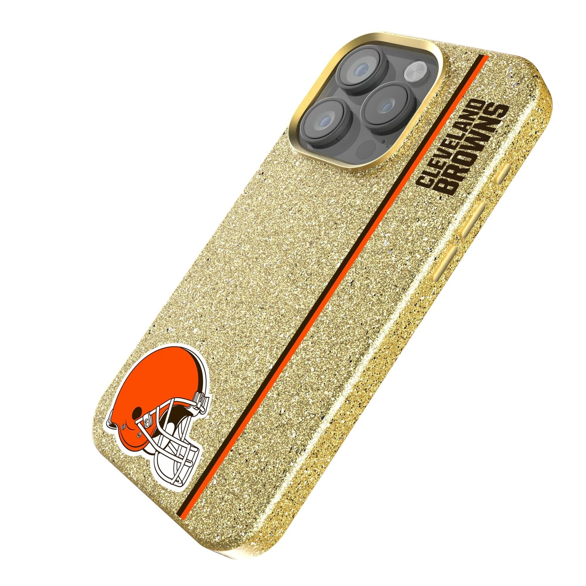 Alt View 1. Keyscaper - Gold Cleveland Browns iPhone Bling Case - 15 - Gold.