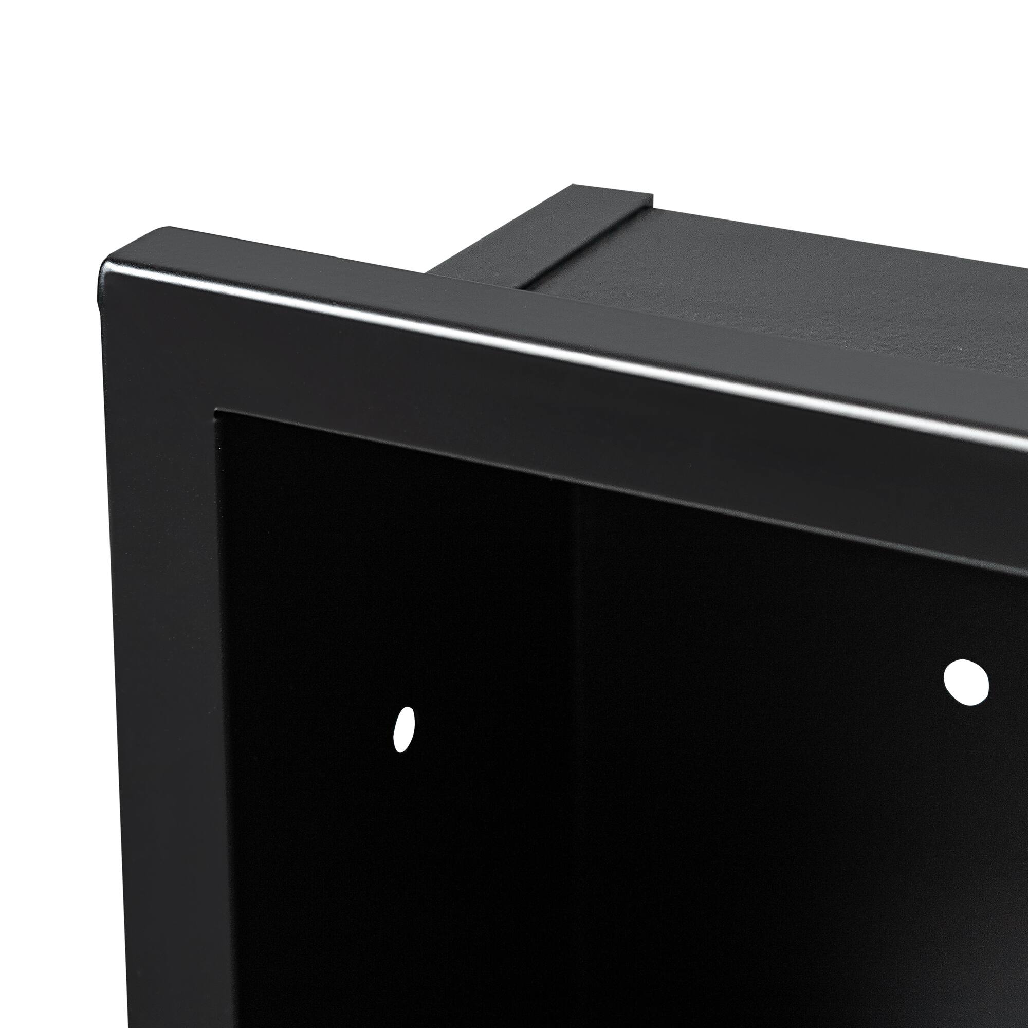 Alt View 3. PexFix - 19.7" x 29.9" Gently Arched Bathroom Mirror Medicine Cabinet  - Metal Frame, Recessed or Surface Mount - Gold.