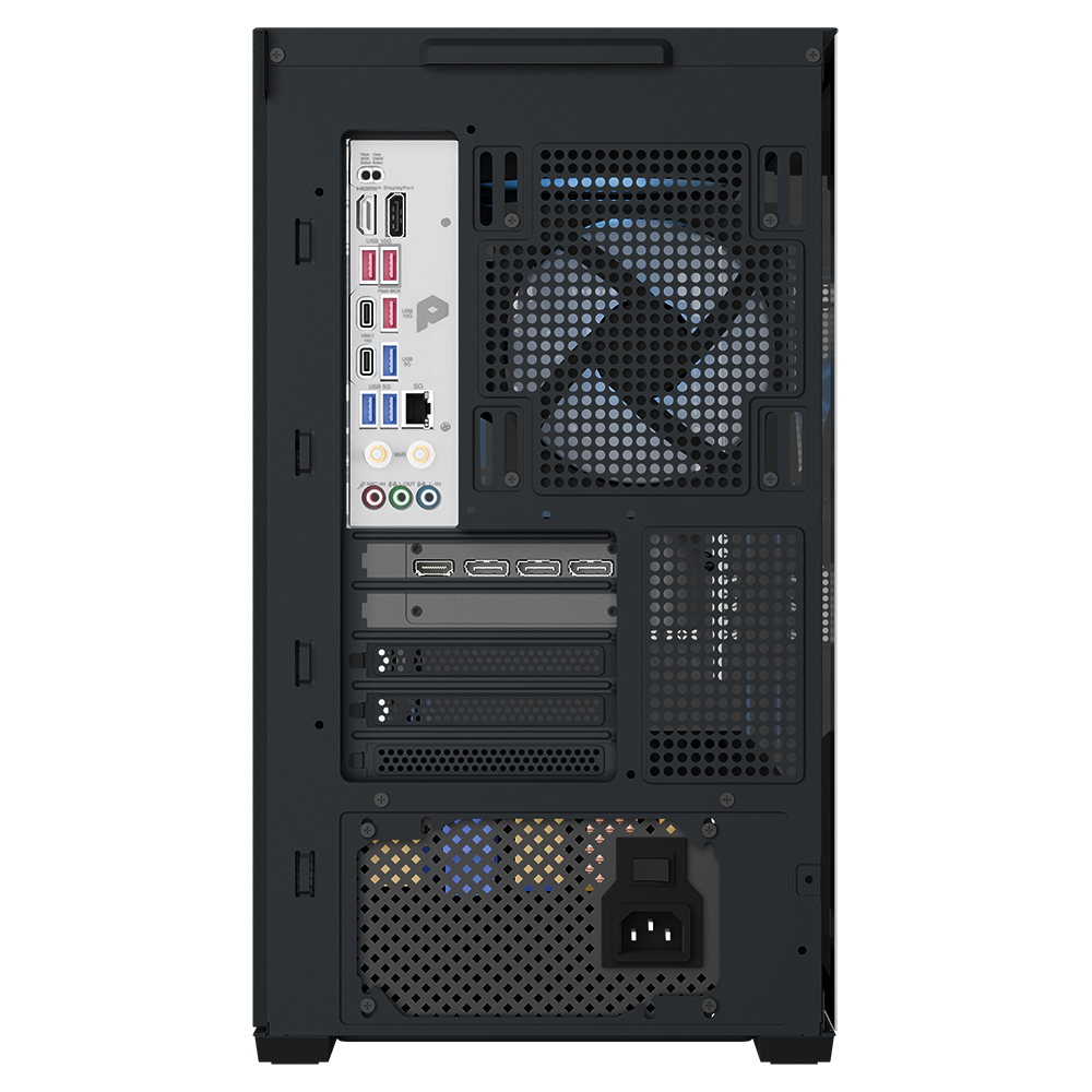 Alt View 2. MAINGEAR - Zero Champion Gaming Desktop - NVIDIA GeForce RTX 5090 - AMD Ryzen 7 9850X3D - 32GB Memory - 2TB Storage - Black.