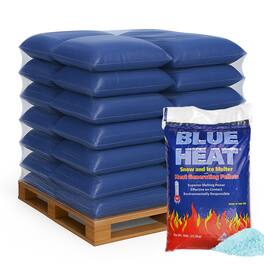Blue Heat - Ice Melt Pellets Deicer and Snow Removal for Driveway, 50 lb, 56 Pack
