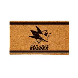 Evergreen Enterprises - San Jose Sharks 16" x 28" Coir Logo Doormat - Multicolor