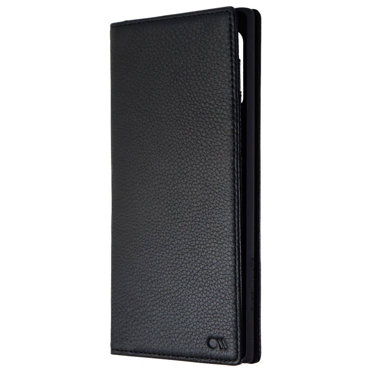 Front. Case-Mate - Case-Mate Genuine Leather Wallet Folio Case for Galaxy (Note10+) - Black - Black.
