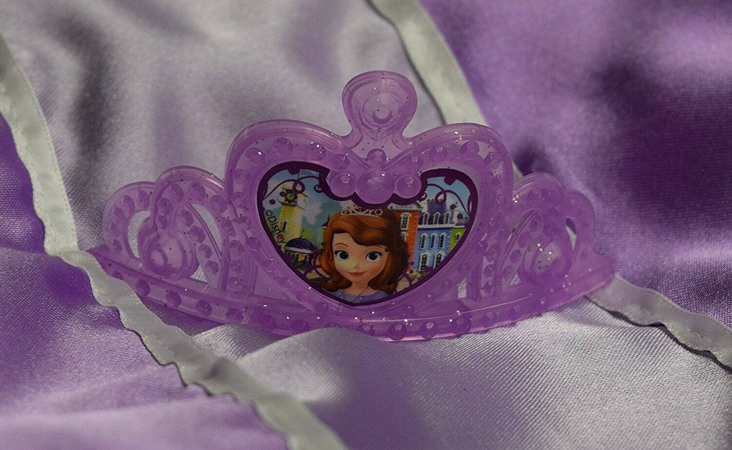 Alt View 3. Mattel - Disney Princess Sofia the First DRESS & TIARA SET (Fits sizes 4-6X) Look just like Princess Sofia - Multi.