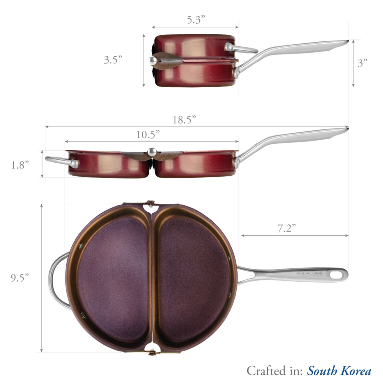 5.3"  
3.5"  
3"  
18.5"  
10.5"  
1.8"  
7.2"  
9.5"  

Crafted in: South Korea