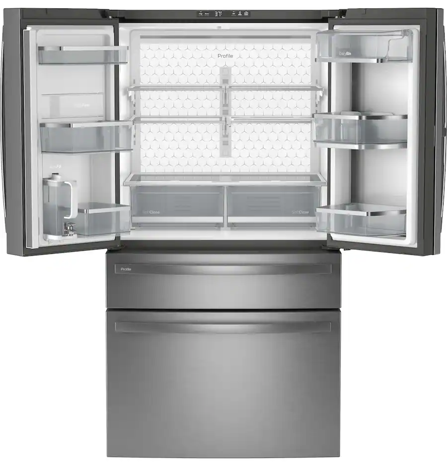 GE Profile 23.3 Cu. Ft. 4 Door French Door Counter Depth Smart ...