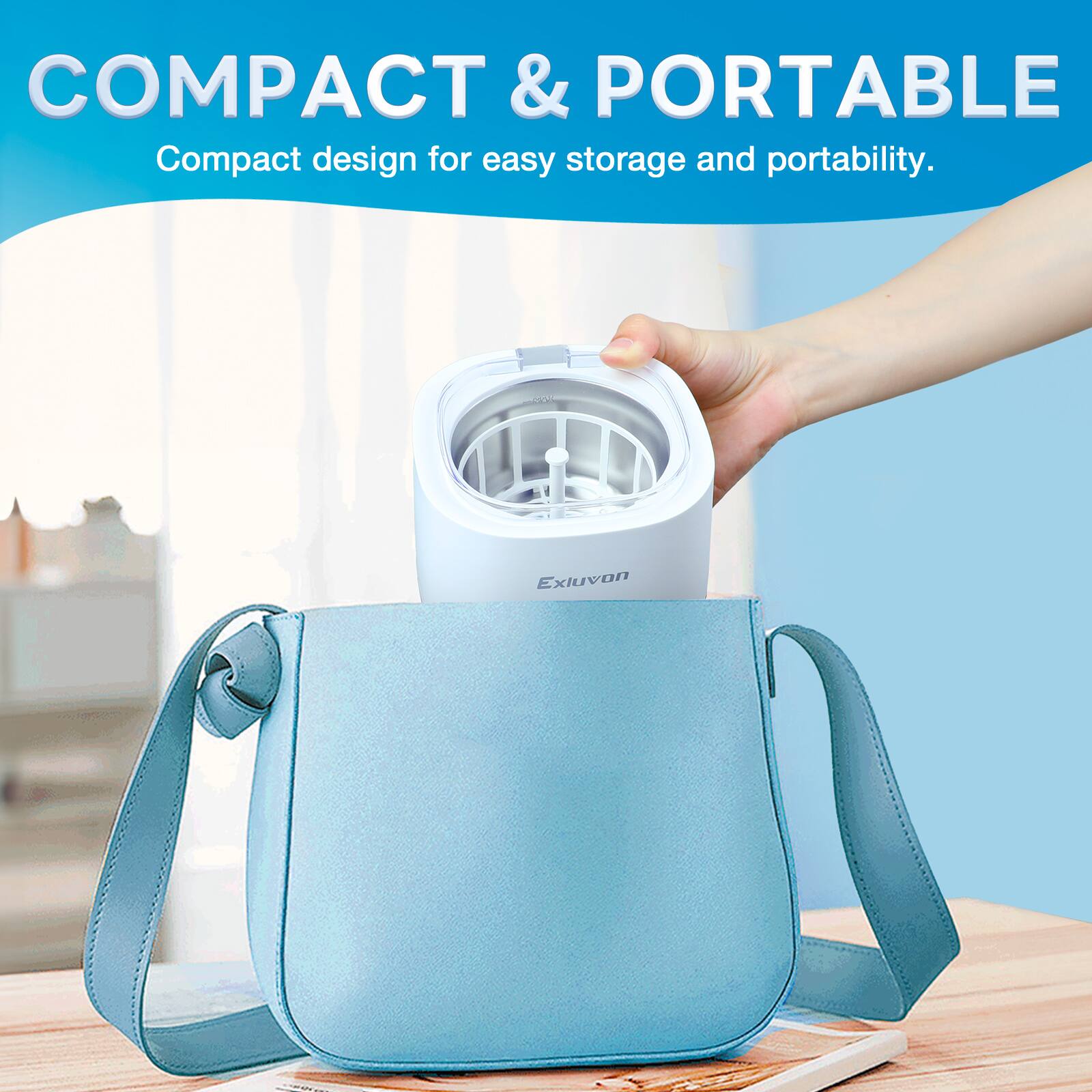 COMPACT & PORTABLE  
Compact design for easy storage and portability.