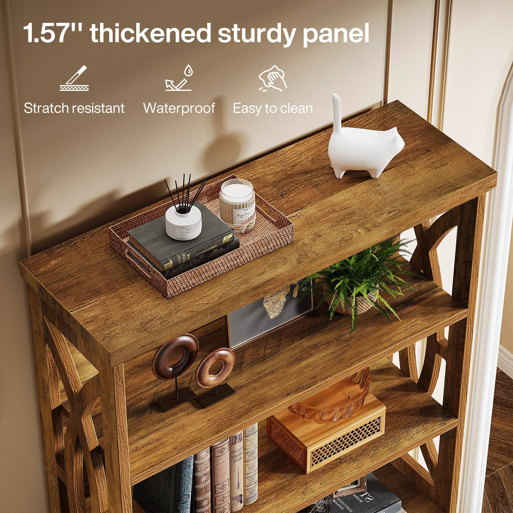 1.57" thickened sturdy panel

- Scratch resistant
- Waterproof
- Easy to clean