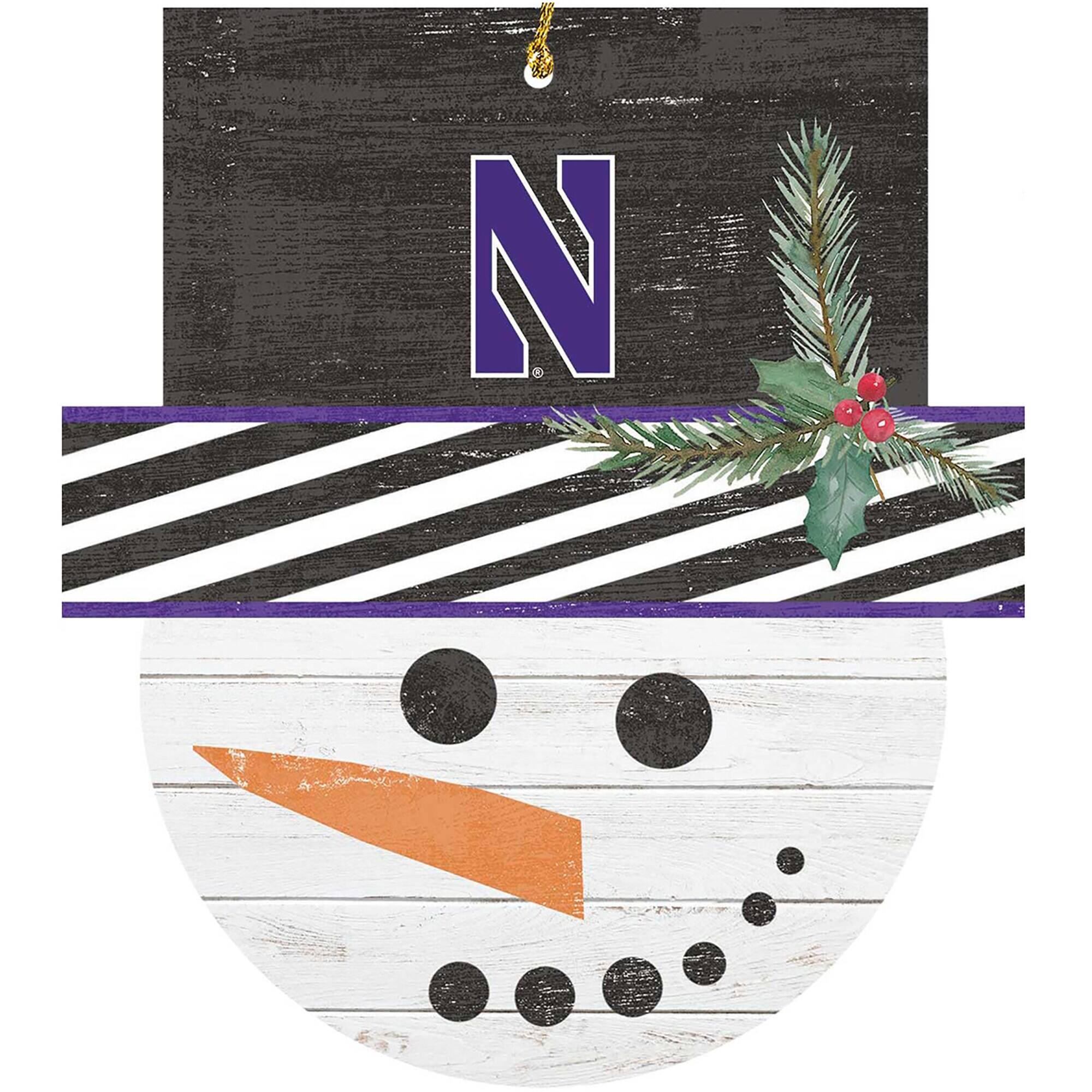 Alt View 3. Jardine - Northwestern Wildcats Ornament Bundle - White.