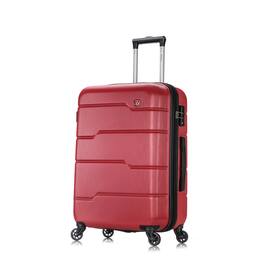 DUKAP - Rodez Lightweight Hardside Spinner Luggage 24" - Red