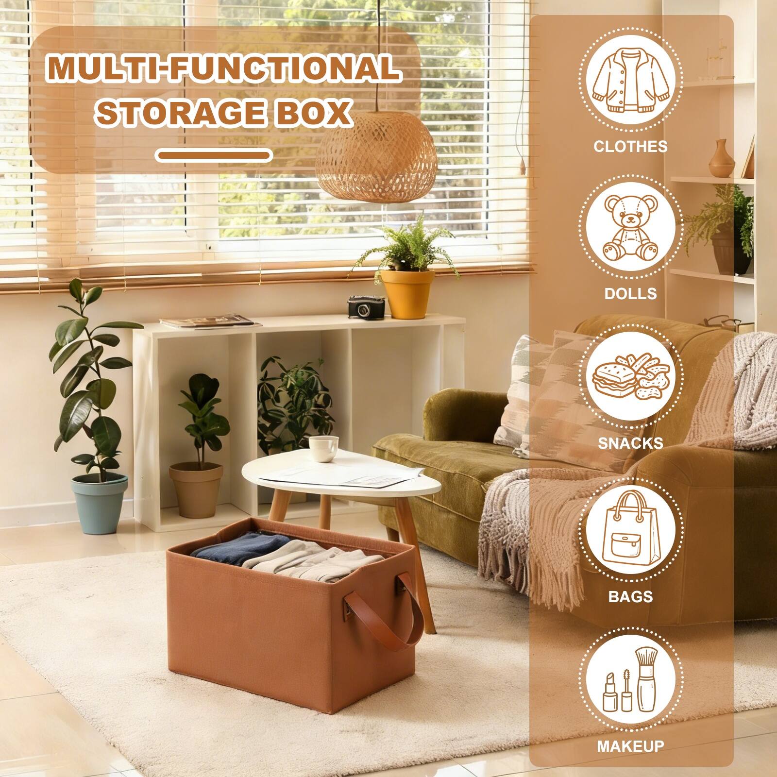 MULTI-FUNCTIONAL STORAGE BOX - CLOTHES, DOLLS, SNACKS, BAGS, MAKEUP
