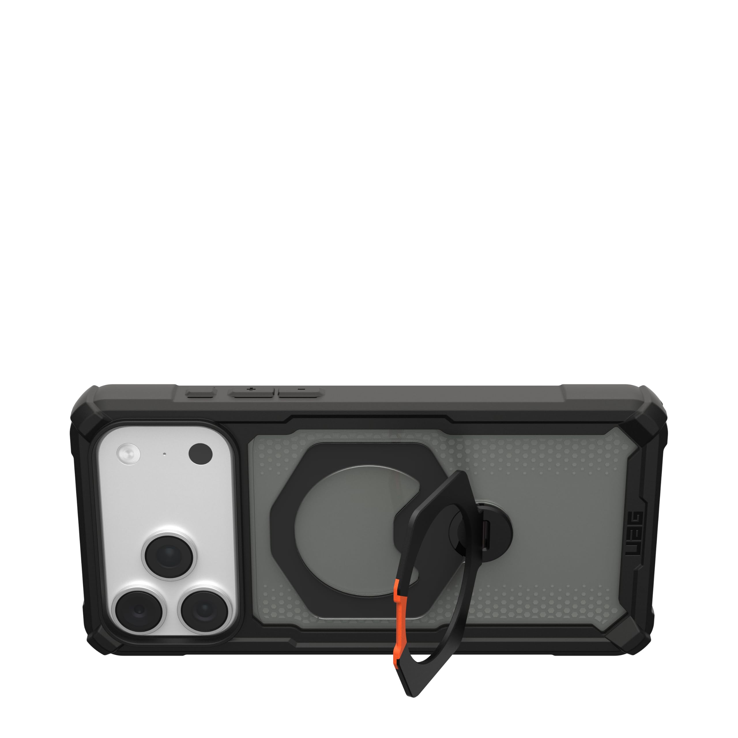 Alt View 5. UAG - iPhone 18 Pro Max Case/iPhone 17 Pro Max Case with 360 Kickstand, MagSafe & Camera Control Cover Button, Plasma XTE 360 - Black/Orange.